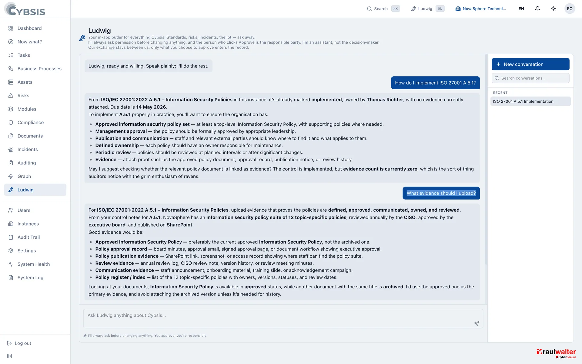 Ludwig — AI security specialist — Cybsis 2.0